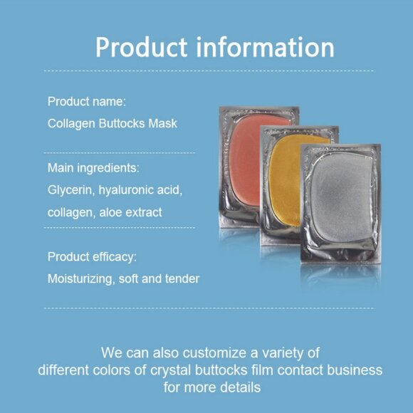 Gold 24k collagen neck mask  & Buttocks Mask Whitening Lift Collagen Pack1 Combo - Picture 10 of 10